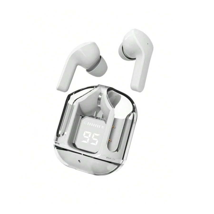 White TWS Wireless Bluetooth Headset Transparent