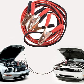 Car Battery Jumper Cable 2.5 Meter | Heavy Duty Booster Cable with Copper Coated Clamps | Emergency Jump Start Cable for Cars, SUVs & Small Vehicles | Red & Black(AMP) (1000 AMP)