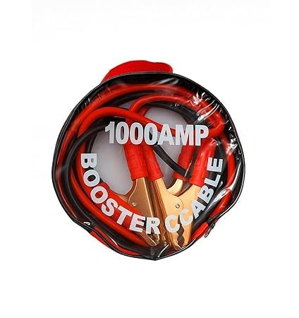 Car Battery Jumper Cable 2.5 Meter | Heavy Duty Booster Cable with Copper Coated Clamps | Emergency Jump Start Cable for Cars, SUVs & Small Vehicles | Red & Black(AMP) (1000 AMP)