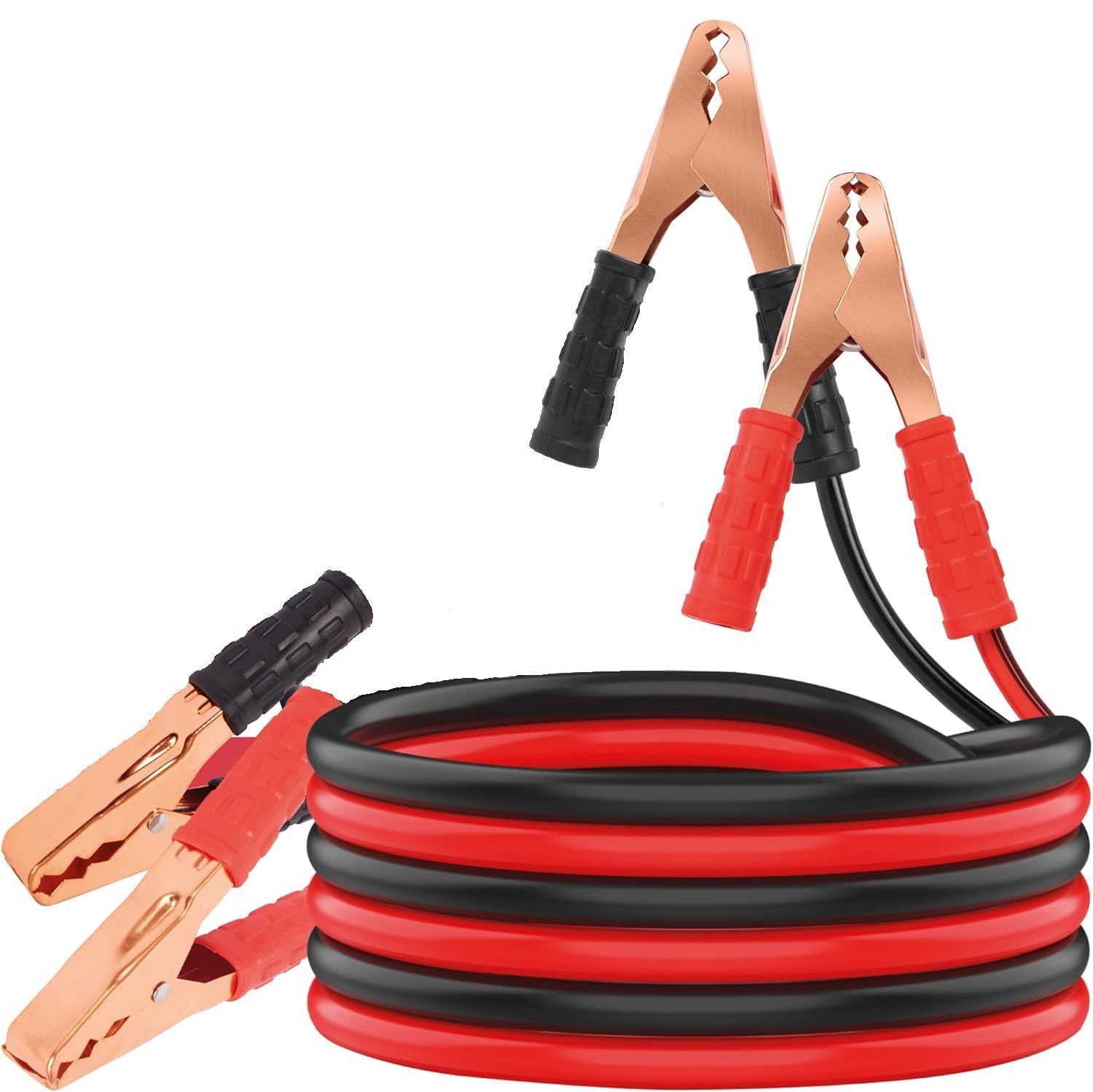 Car Battery Jumper Cable 2.5 Meter | Heavy Duty Booster Cable with Copper Coated Clamps | Emergency Jump Start Cable for Cars, SUVs & Small Vehicles | Red & Black(AMP) (1000 AMP)